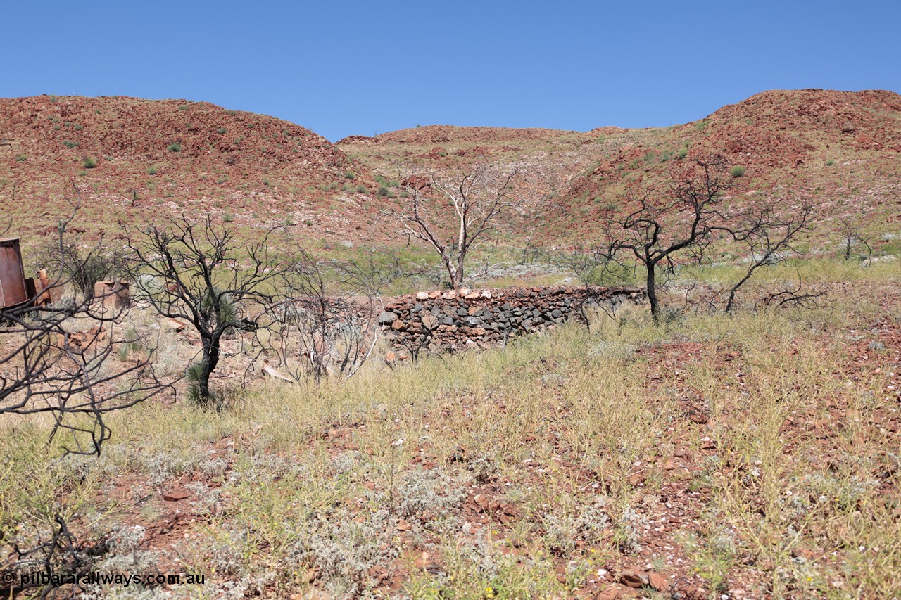 140517-4308
Eginbah Siding area, of the Marble Bar railway, former locomotive watering stop alongside the Talga River (closed in 1951), view of the line formation block fill. [url=https://goo.gl/maps/fVgGW2ov6Tu]Location here[/url].
