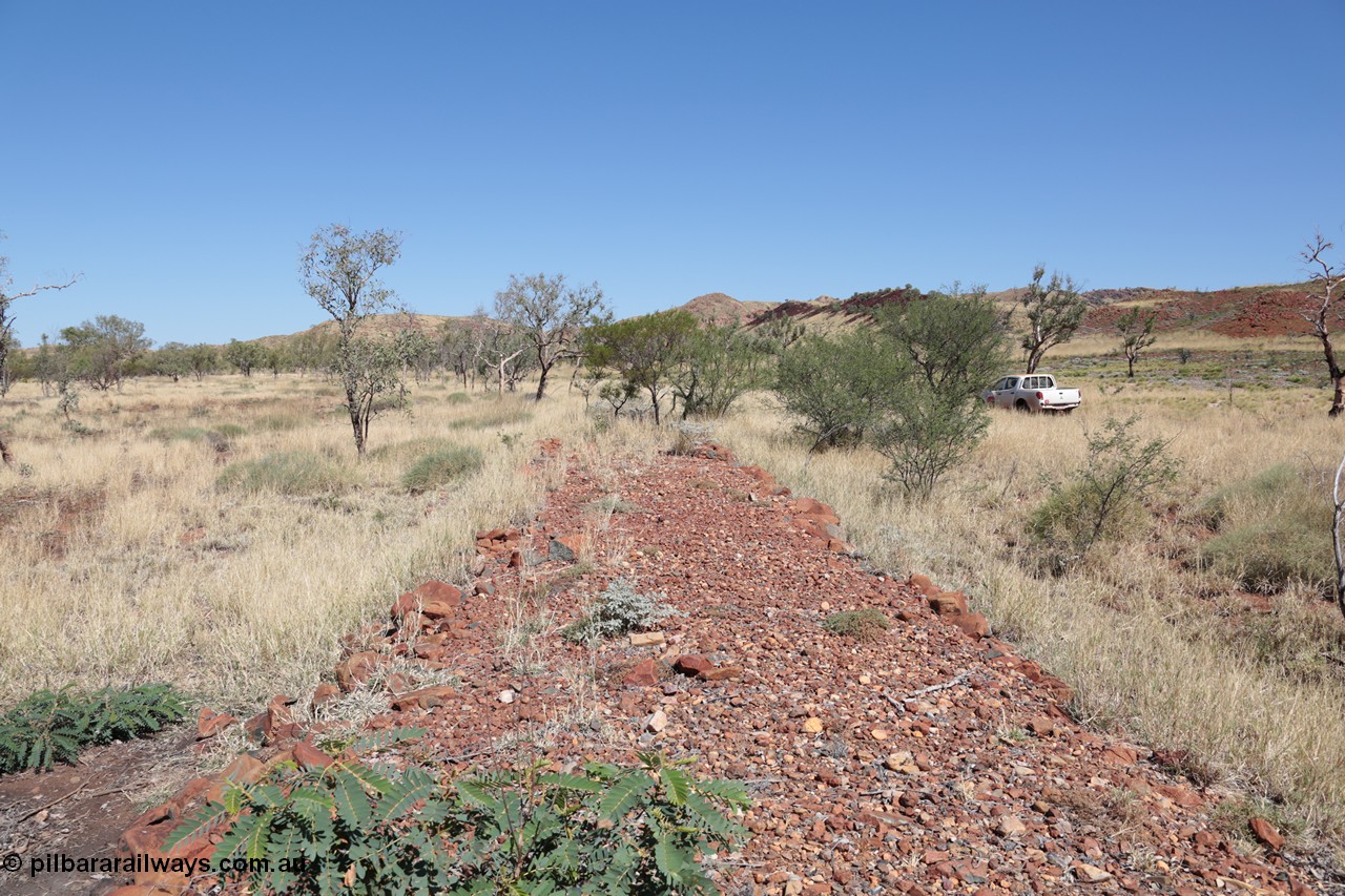 140517-4329
Eginbah Siding area, of the Marble Bar railway, looking towards Marble Bar along the alignment. [url=https://goo.gl/maps/2o6u1wheji22]Location here[/url].
