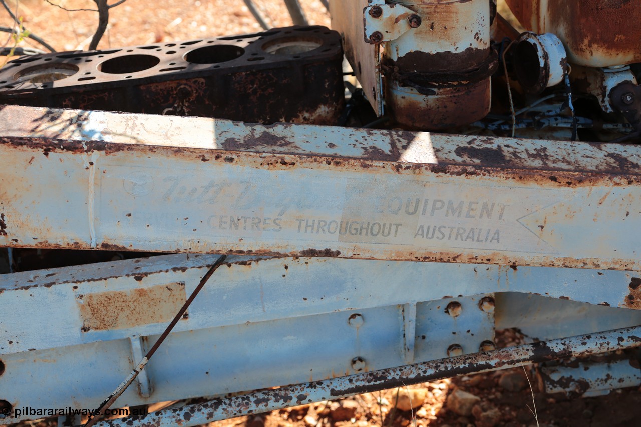 140517-4420
A Tutt Bryant rope operated Pacific A.C.E. Equipment Wheel Loader, Fordson powered?? The front end loader which lifts the bucket over the cab to feed the trammel, or dump into a truck, see an historical picture of this unit [url=http://slwa.wa.gov.au/wepon/mining/html/003547d.html]here at the Battye Library[/url] and an image of a similar unit on the [url=http://www.tuttbryant.com.au/verve/_resources/img-307150934-0003_large.jpg]manufacturer's website[/url]
