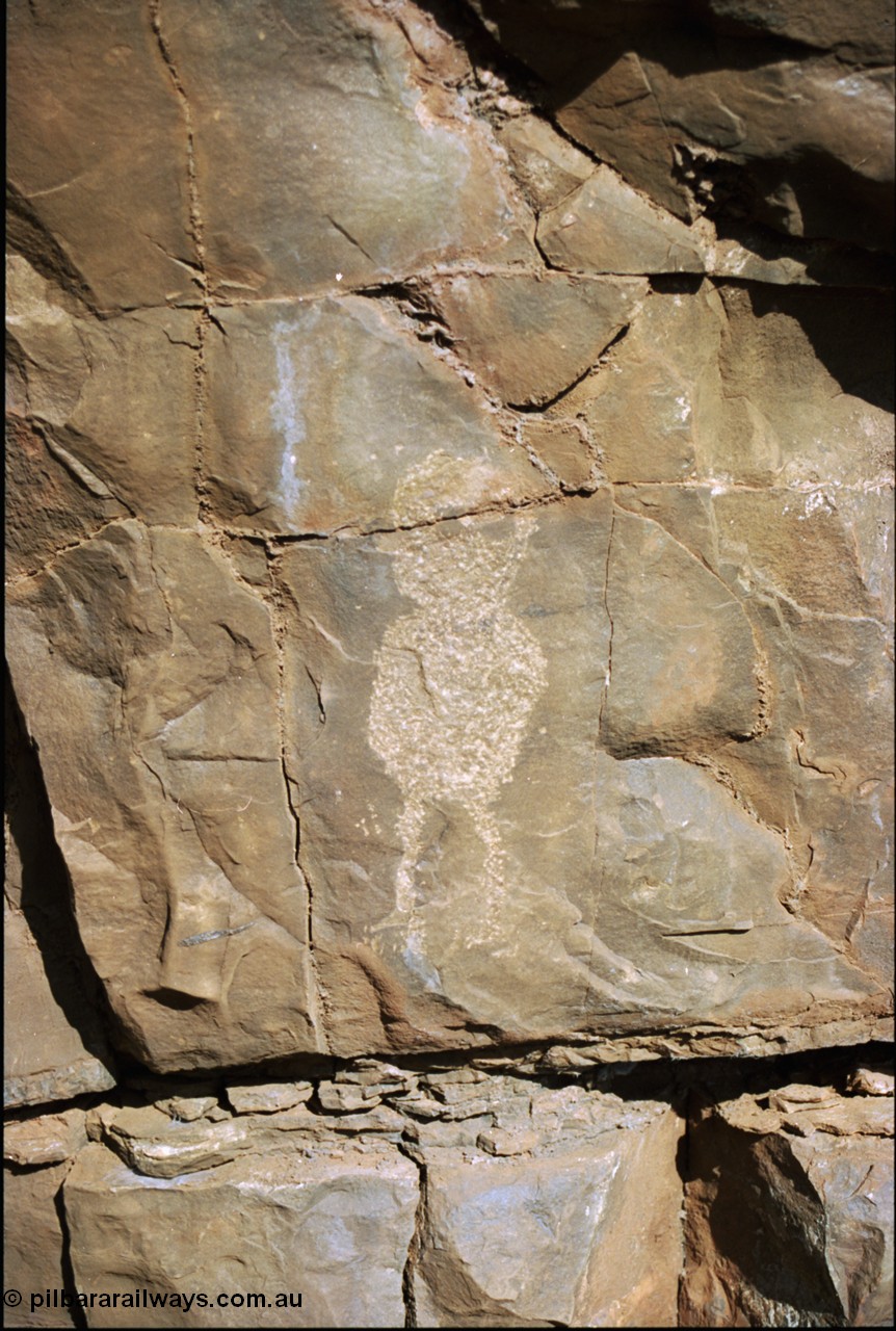 205-09
Wittenoom, Bee Gorge, rock carving.
