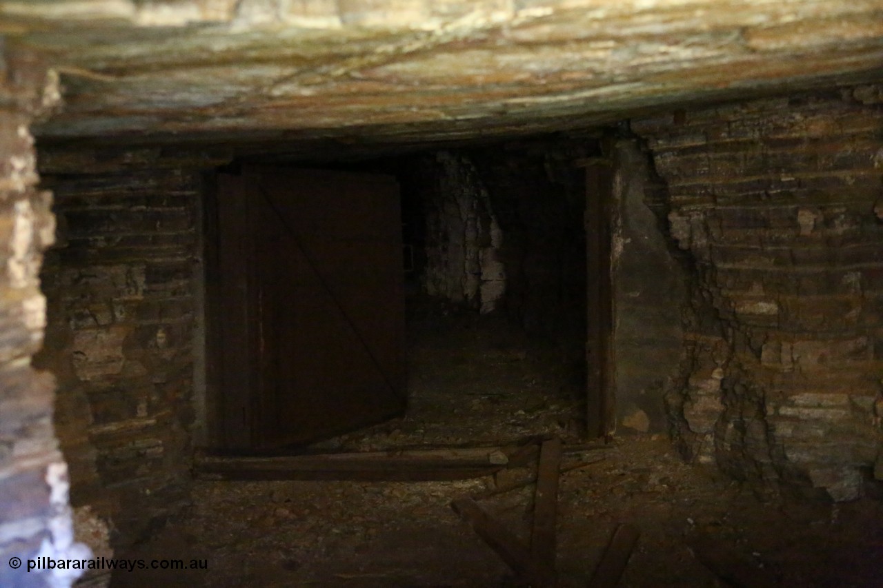 160101 9792
Wittenoom Gorge, Gorge Mine area, view inside the drive, mine adit no. 2. Geodata: [url=https://goo.gl/maps/SER6ebm7LAB2] 22°19'28.8