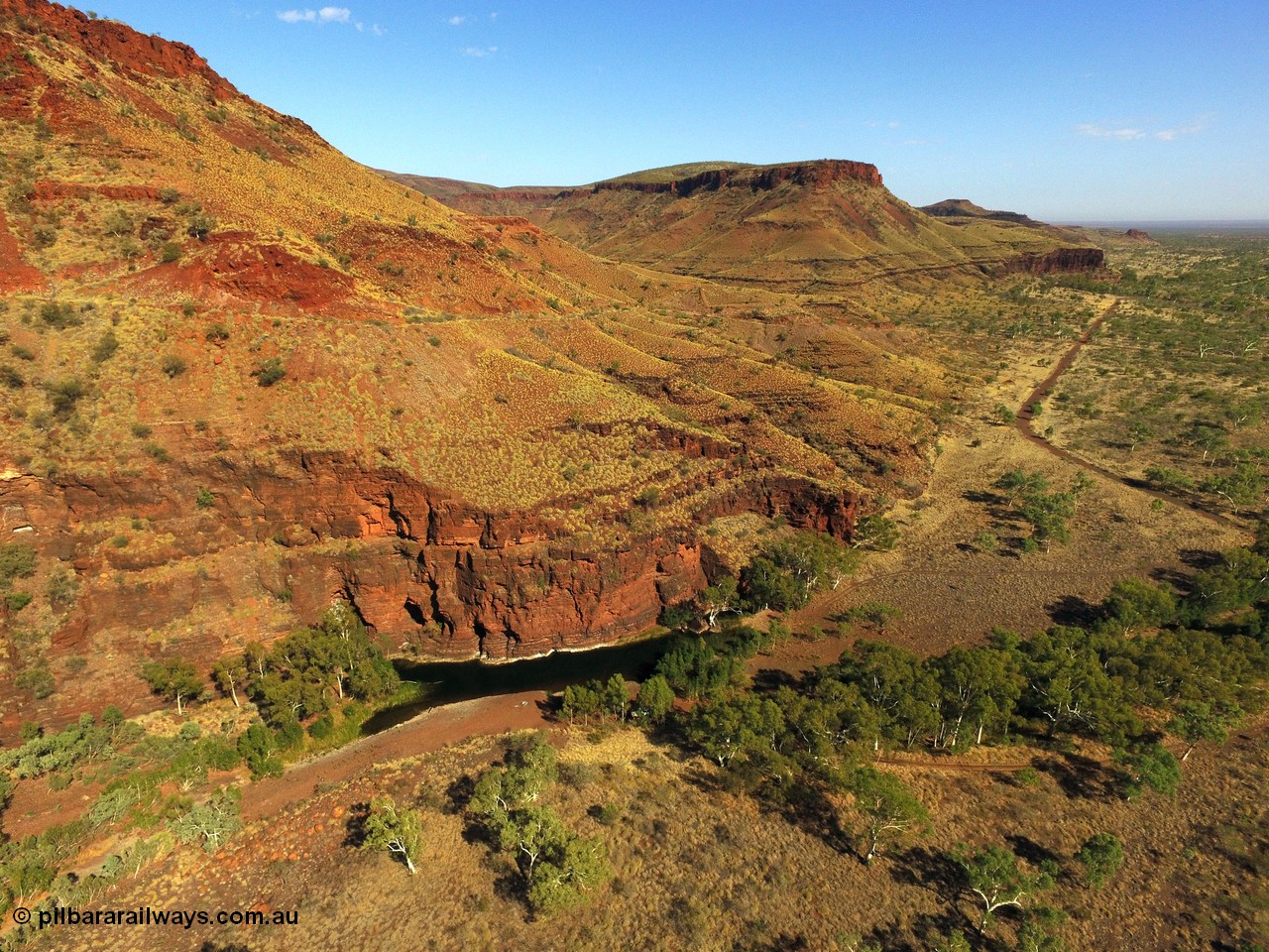 160101 DJI 0004
Wittenoom Gorge, looking north from fifth crossing, pool in Joffre Creek. [url=https://goo.gl/maps/qCGVdRYphwYrK5gQ8]Geodata[/url].
