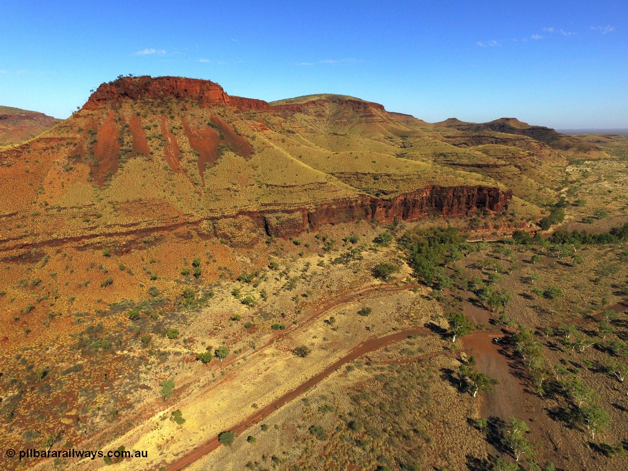 160102 DJI 0022
Wittenoom Gorge, western wall of gorge view, looking west, Third Crossing. [url=https://goo.gl/maps/GinHxfWz4qAo7zTR6]Geodata[/url].
