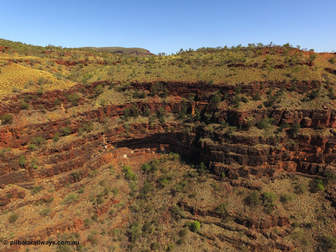 160102 DJI 0031
Wittenoom Gorge, view looking west of the wall from above Gorge Mine. [url=https://goo.gl/maps/mA8KpGFogB9ZANPw7]Geodata[/url].
