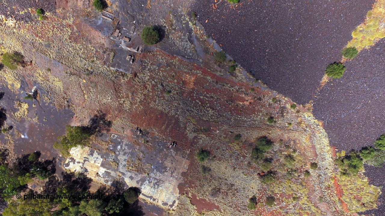 160103 DJI 0060
Colonial Mill ruins located within Wittenoom Gorge. Concrete foundations remain of the once impressive dryer and bagging plant. See images of the site intact [url=http://www.pilbararailways.com.au/gallery/thumbnails.php?album=117] here [/url], Geodata: [url=https://goo.gl/maps/p4bgJJZR4HBo26Xb6]-22.311257, 118.319031[/url].
