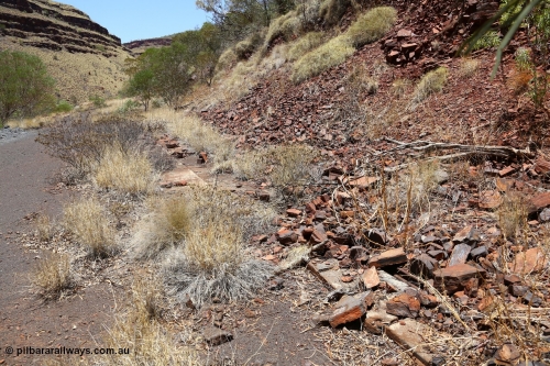 160101 9781
Wittenoom Gorge, Gorge Mine area, asbestos mining remains, concrete foundation and railway. [url=https://goo.gl/maps/4buP86yofSy]Geodata[/url].

