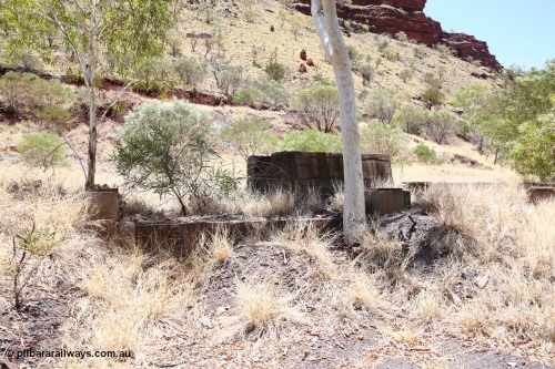 160101 9809
Wittenoom Gorge, Gorge Mine area, asbestos mining remains, concrete footings and foundations for the now removed milling plant, drive visible in the background. [url=https://goo.gl/maps/noVs1N75TULNN6QSA]Geodata[/url].
