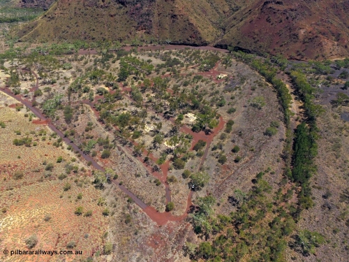 160101 DJI 0019
Wittenoom Gorge, view from above looking north over the former settlement, tailings from East Gorge visible on the right and Club Pool where the tree line ends in the middle. [url=https://goo.gl/maps/QjvaE8KCHGNmbpAo9]Geodata[/url].
