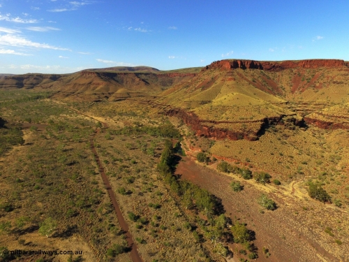 160102 DJI 0026
Wittenoom Gorge, western wall of gorge view, looking south from Second Crossing. [url=https://goo.gl/maps/RJKTM7YGnDZ5itPB6]Geodata[/url].
