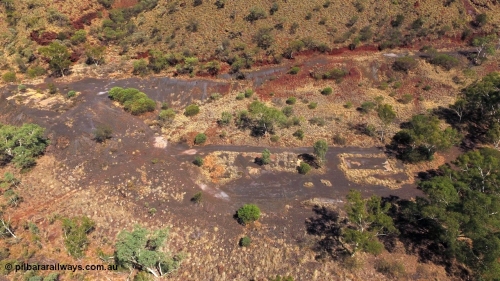 160102 DJI 0037
Wittenoom Gorge, view looking north west over the remains of the footings and slabs of the Gorge Mine location. [url=https://goo.gl/maps/MWWbRZUiatWKZFvv9]Geodata[/url].

