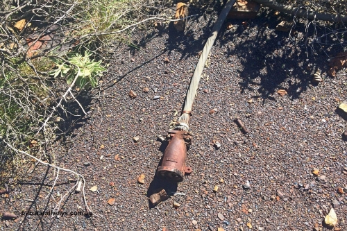 160710 iPh5S 2812
Wittenoom Gorge, Colonial Mine, old Henley three phase metal clad plug with steel wired armoured cable, which is very common in underground mines.

