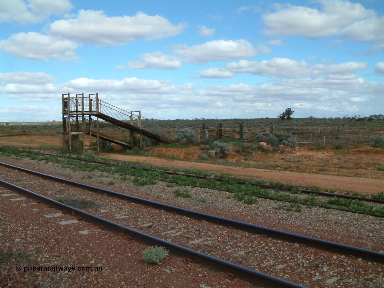 030415 150416
Ferguson, located at the 469 km on the Trans Australian Railway, goods siding with cattle race. [url=https://goo.gl/maps/XNaMGCNxZ4yv7Lrr9]GeoData location[/url].
