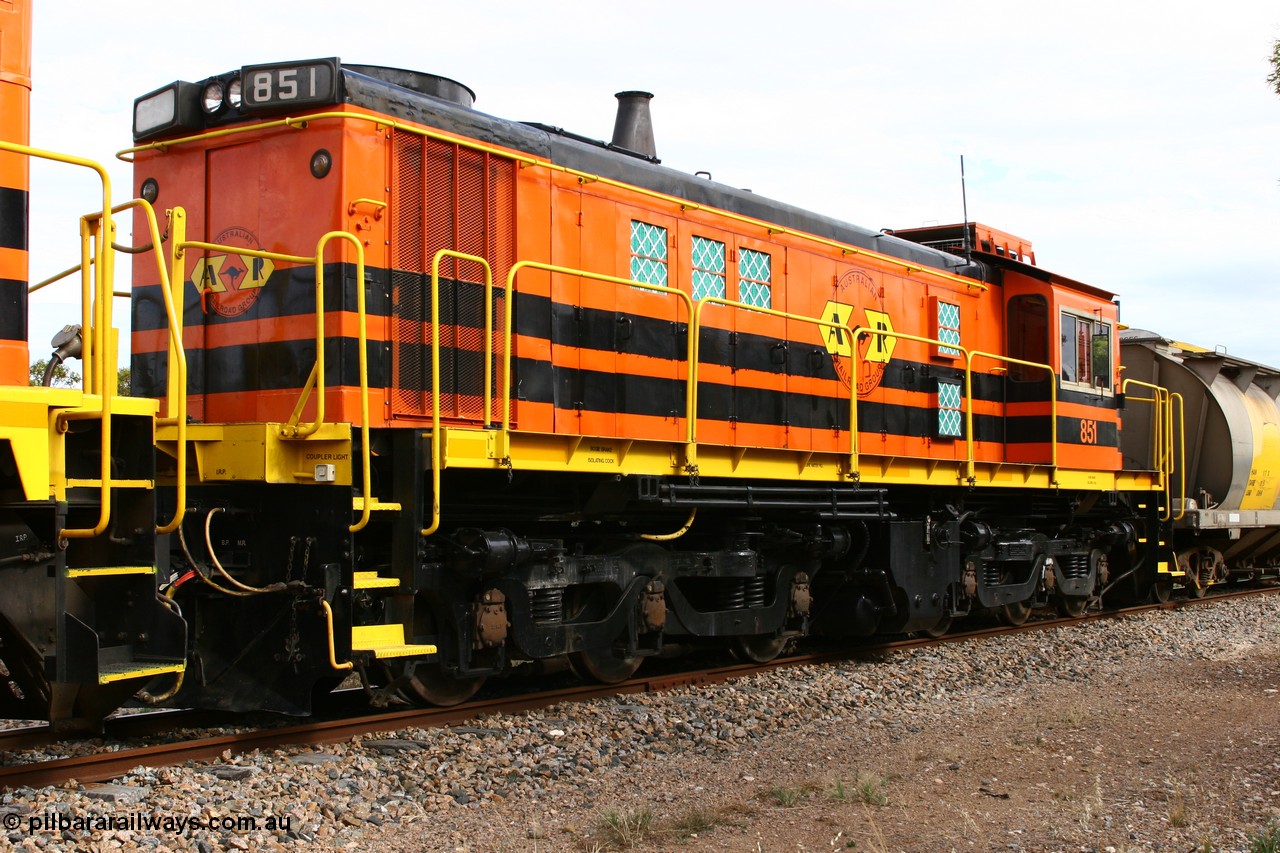 060108 2058
Lock, 830 class unit 851 AE Goodwin built ALCo DL531 model serial 84137 repainted into Australian Railroad Group livery.
Keywords: 830-class;851;84137;AE-Goodwin;ALCo;DL531;