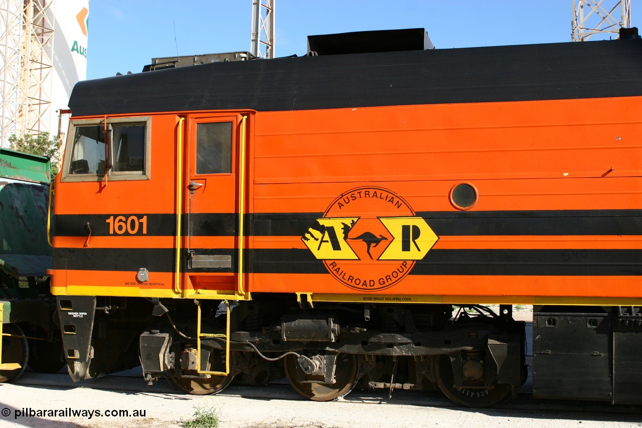 060113 2448
Thevenard, class leader 1601, a Clyde Engineering built EMD model JL22C serial 71-728, originally built for the Central Australia Railway in 1971 as NJ class leader NJ 1 'Ben Chifley' and transferred to the Eyre Peninsula in 1981. 13th January 2006.
Keywords: 1600-class;1601;Clyde-Engineering-Granville-NSW;EMD;JL22C;NJ-class;NJ1;71-728;