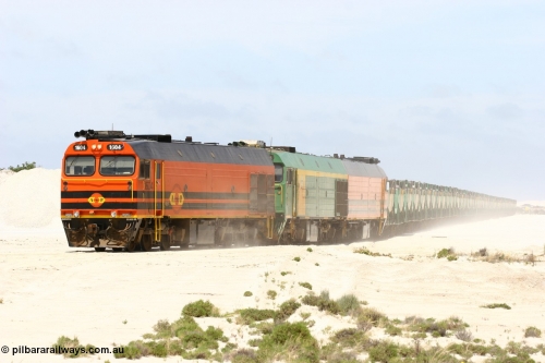 060113 2522
Kevin, empty train 6DD3 is heading onto the south leg and original gypsum loading siding to continue the reversing process. January 13, 2006.
Keywords: 1600-class;1604;Clyde-Engineering-Granville-NSW;EMD;JL22C;71-731;NJ-class;NJ4;