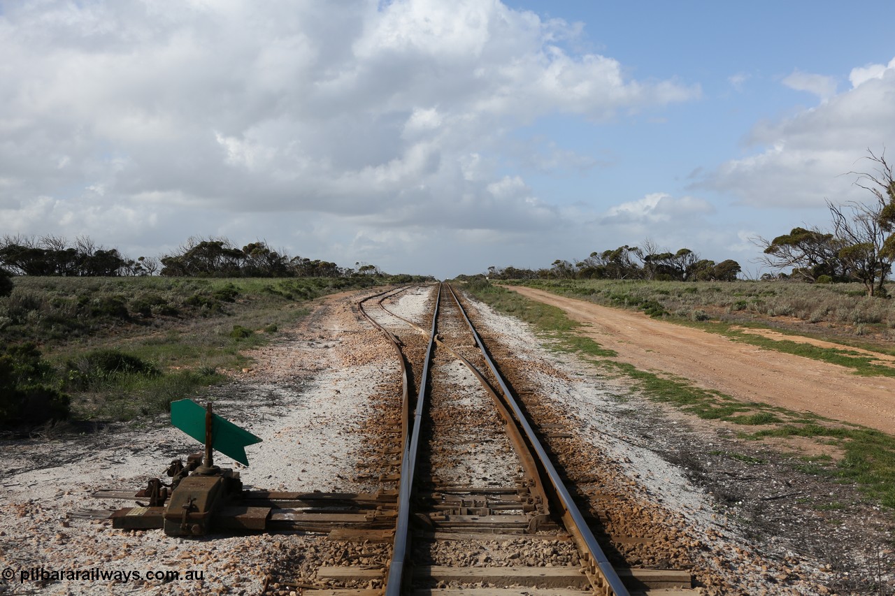 130704 0496
Moule, yard view looking east from the western end of the loop towards the 446 km, crossing loop on the left, heavy track wear is evident. [url=https://goo.gl/maps/JDTm7iAMJ4N1UKzb8]Location here[/url], 4th July 2013.
