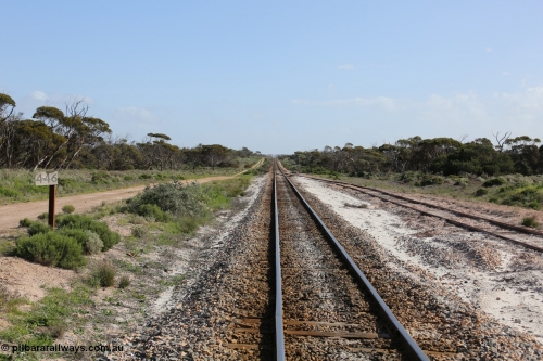 130704 0495
Moule, looking west towards Charra and Kevin at the 446 km, with the crossing loop on the right. [url=https://goo.gl/maps/ZcoqcCimSx8bMwdq5]Location here[/url], July 4, 2006.
