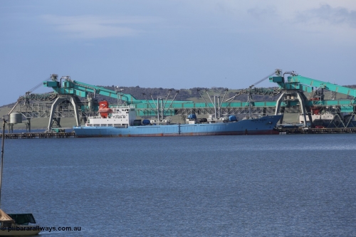 130706 0683
Port Lincoln, fishing vessel Meita Maru along side the wharf, IMO 9071583, callsign YJQE8. July 6, 2013.
