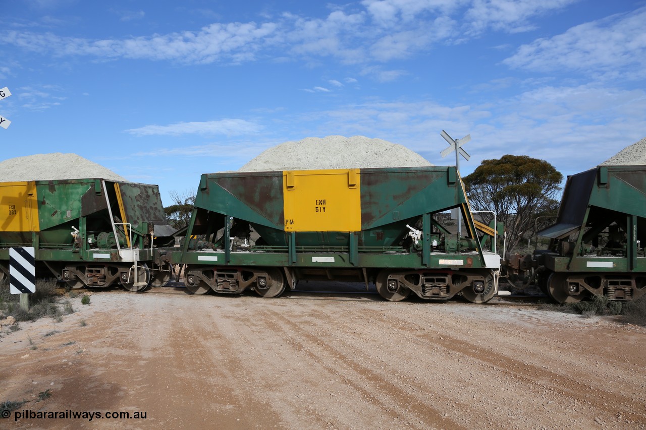 130708 0775
Charra, originally an Kinki Sharyo built NH type for the NAR now coded ENH type ENH 51 Y, without hungry boards loaded with gypsum, [url=https://goo.gl/maps/fnkK0]Charoban Rd grade crossing, 477.8 km[/url].
Keywords: ENH-type;ENH51;Kinki-Sharyo-Japan;NH-type;NH951;