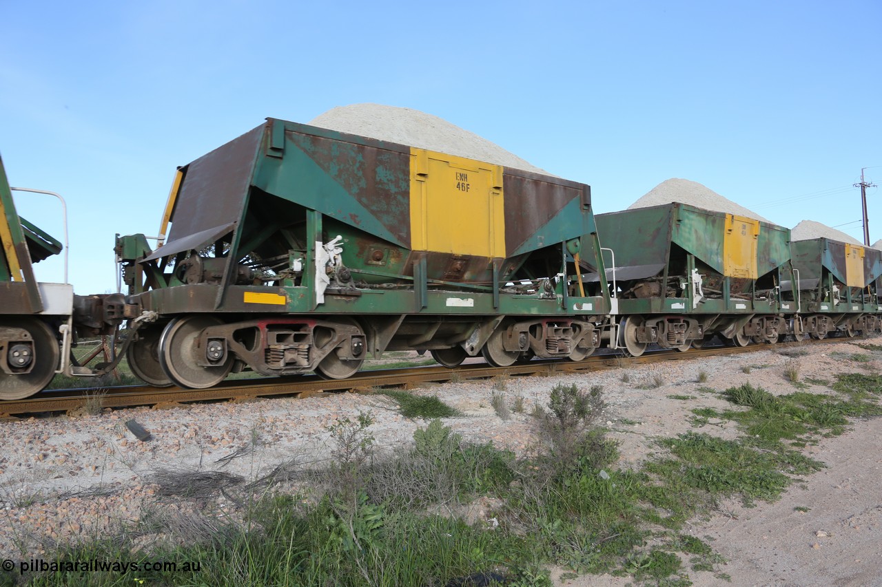 130708 0859
Penong Junction, originally an Kinki Sharyo built NH type for the NAR now coded ENH type ENH 46 F, without hungry boards loaded with gypsum [url=https://goo.gl/maps/45FyW] located at the 429.7 km[url].
Keywords: ENH-type;ENH46;Kinki-Sharyo-Japan;NH-type;NH946;