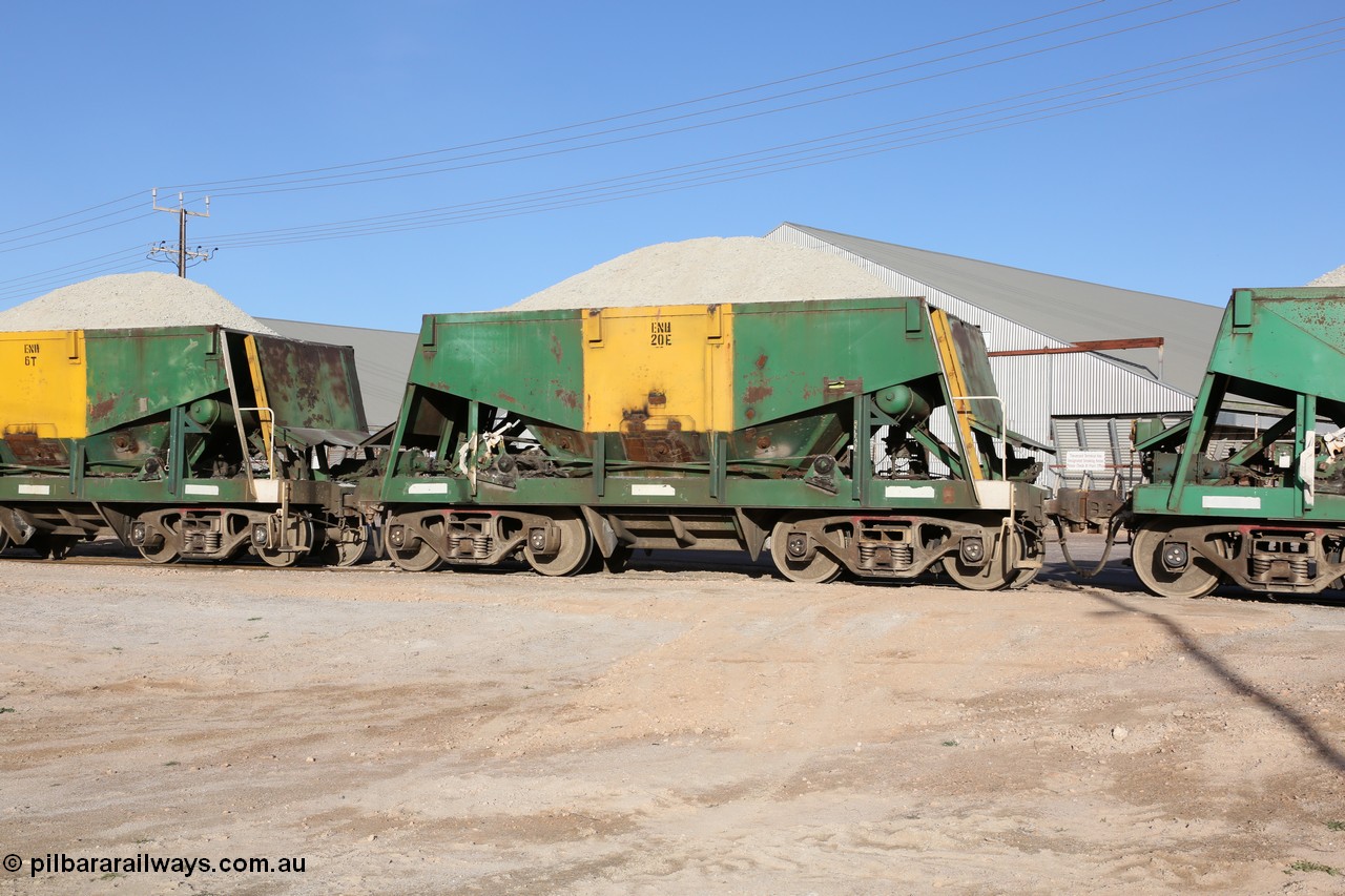 130708 0889
Thevenard originally an Kinki Sharyo built NH type for the NAR now coded ENH type ENH 20 E, without hungry boards loaded with gypsum crossing [url=https://goo.gl/maps/dgQdX]Bergmann Drive grade crossing, 434.2 km[/url].
Keywords: ENH-type;ENH20;Kinki-Sharyo-Japan;NH-type;NH920;