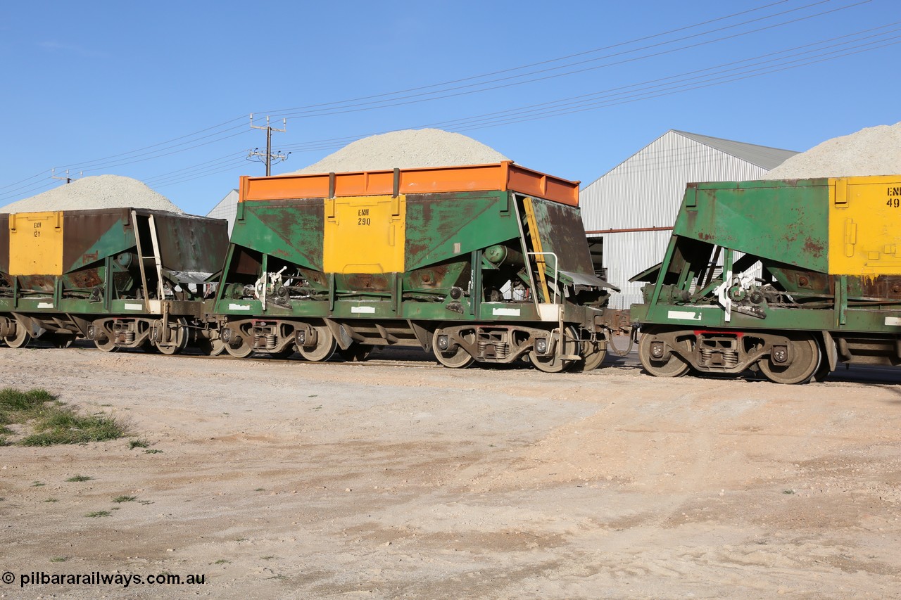 130708 0902
Thevenard originally an Kinki Sharyo built NH type for the NAR now coded ENH type ENH 29 Q, with hungry boards painted in the corporate orange of Genesee Wyoming loaded with gypsum crossing [url=https://goo.gl/maps/dgQdX]Bergmann Drive grade crossing, 434.2 km[/url].
Keywords: ENH-type;ENH29;Kinki-Sharyo-Japan;NH-type;NH929;