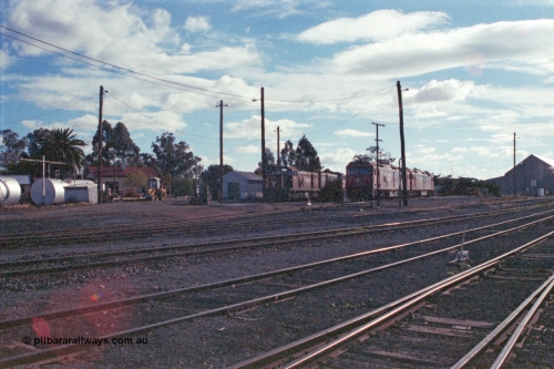 101-21
Donald loco depot, broad gauge V/Line locos T class Clyde Engineering EMD model G8B, G class Clyde Engineering EMD model JT26C-2SS and Y class Clyde Engineering EMD model G6B.
Keywords: T-class;Clyde-Engineering-Granville-NSW;EMD;G8B;G-class;JT26C-2SS;Y-class;G6B;