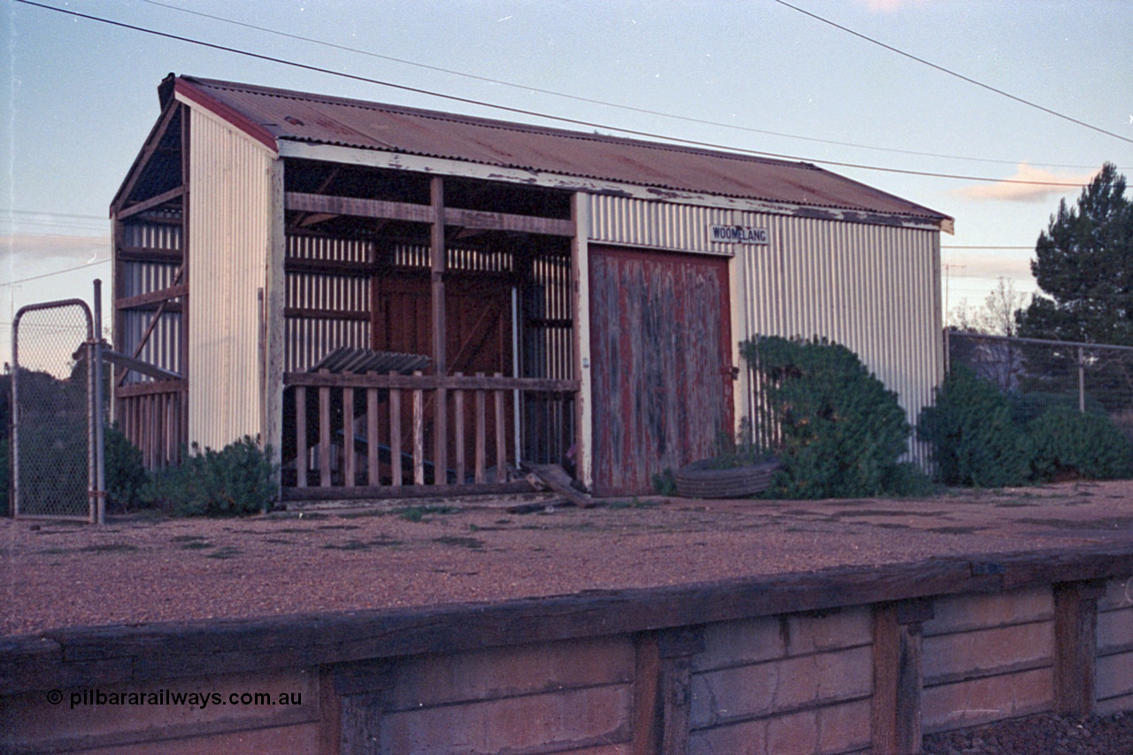 102-04
Woomelang station platform shed.
