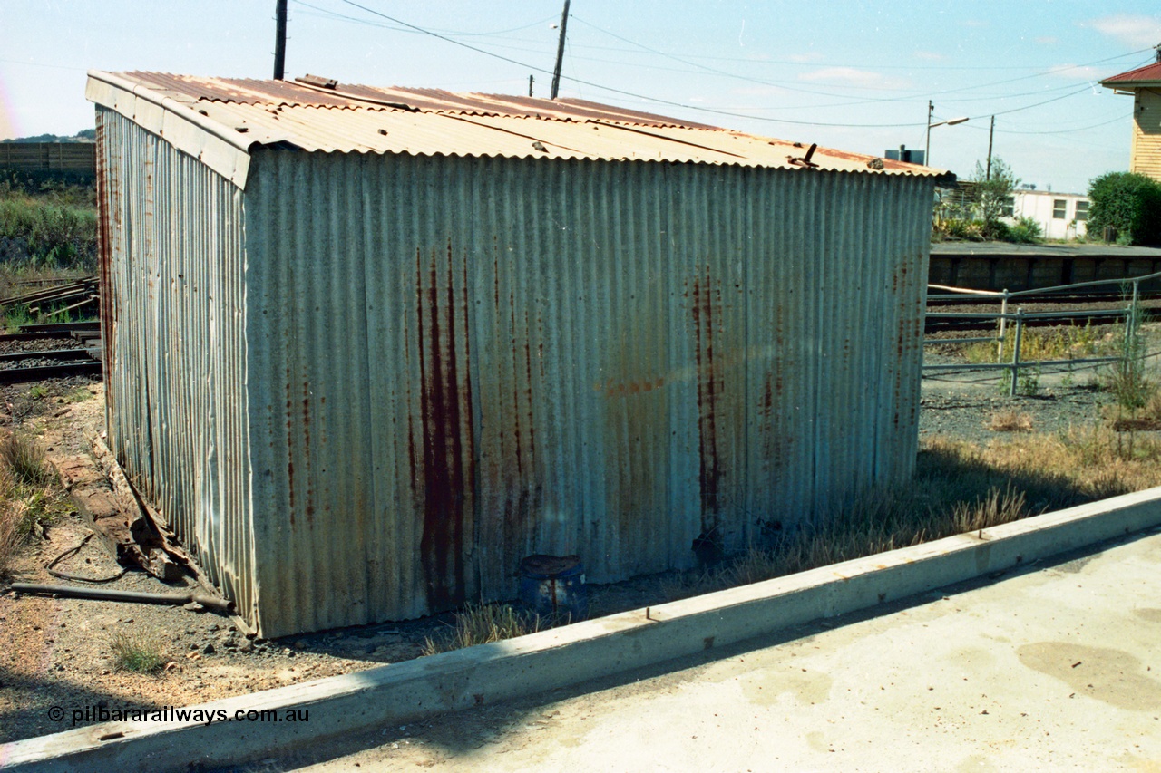 105-11
Wallan, gangers trolley shed, back side elevation.
