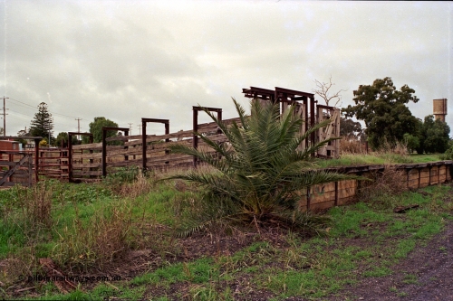 108-37
Kyabram, cattle yards and loading race and platform.
