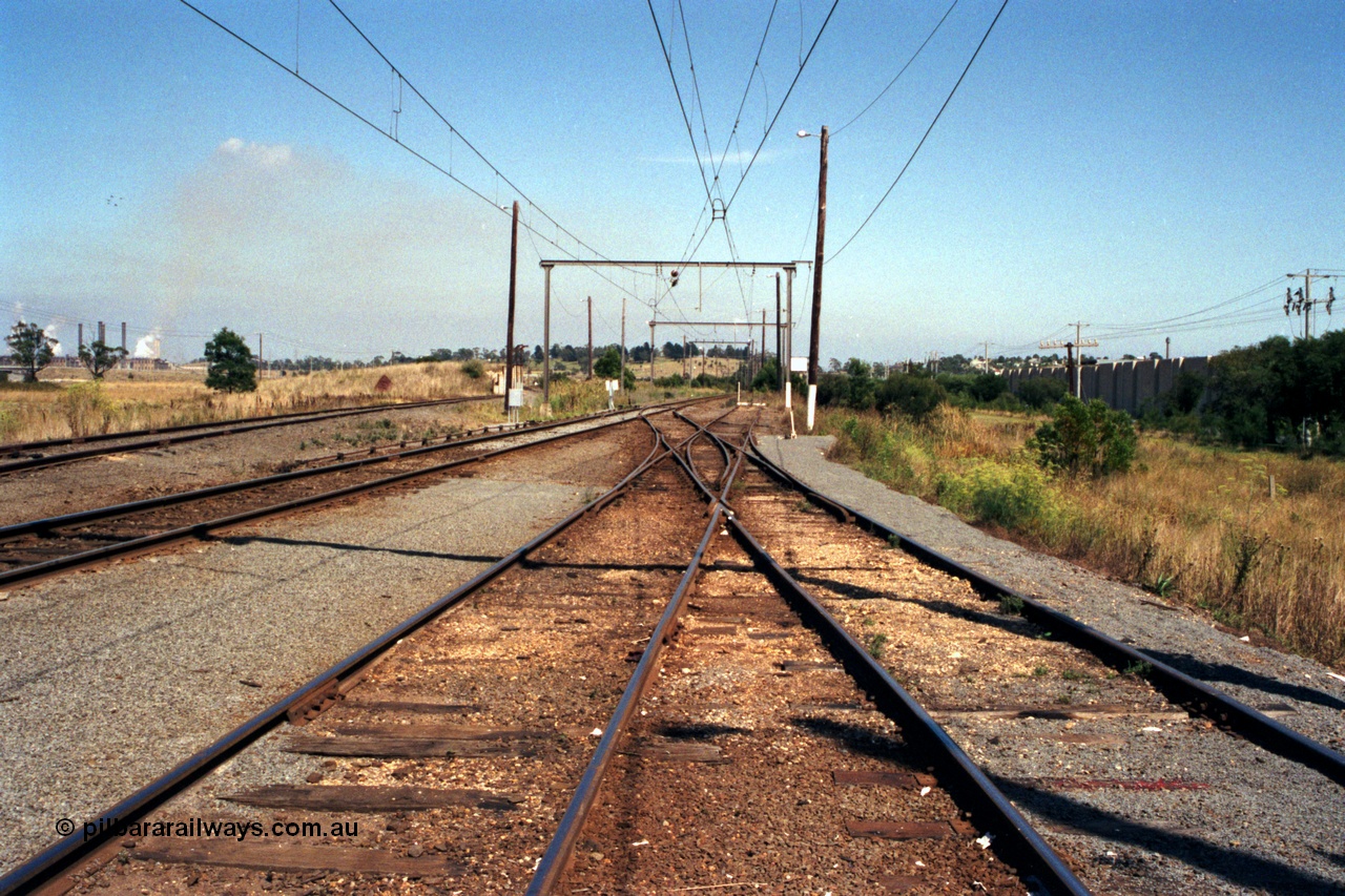 121-34
Maryvale, yard overview of Maryvale Siding looking towards Morwell, Hazelwood Siding off on the left.
