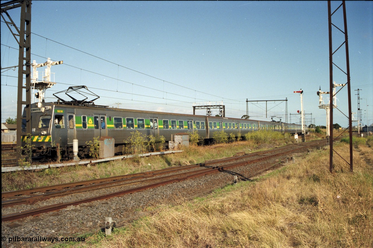 124-02
Sunshine down suburban electric train, Hitachi type, not quite fitting frame.
