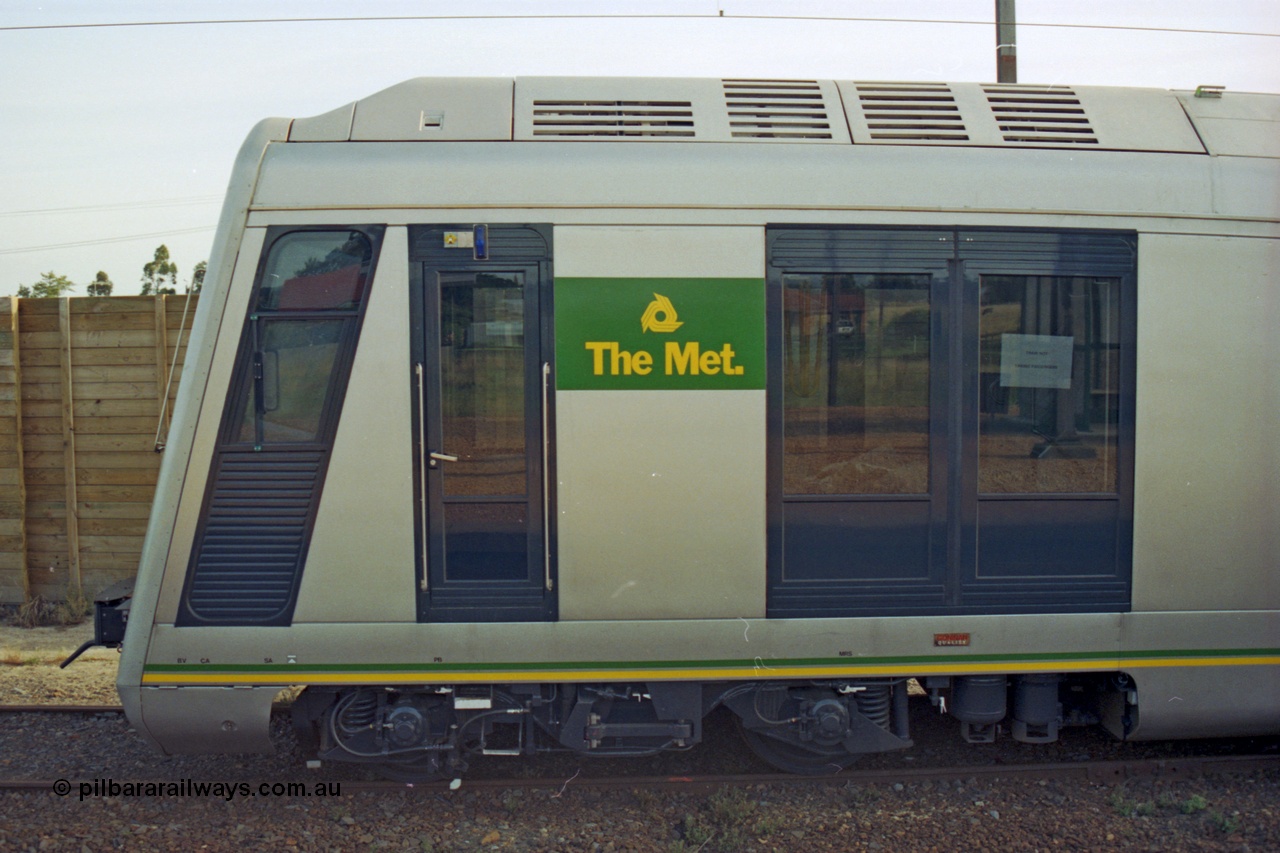 128-29
Nar Nar Goon, 4D (Double Deck Development and Demonstration), double deck suburban electric set, testing phase, cab side.
Keywords: 4D;Double-Deck-Development-Demonstration-train;