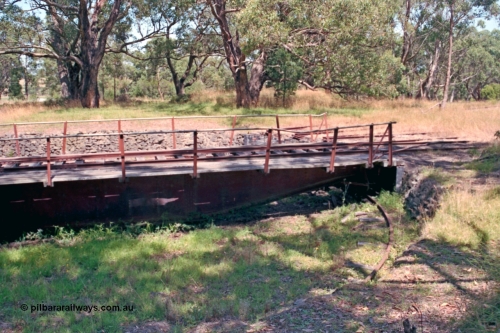 129-2-11
Nyora, 70' turntable deck and pit, radial roads, former loco depot.
