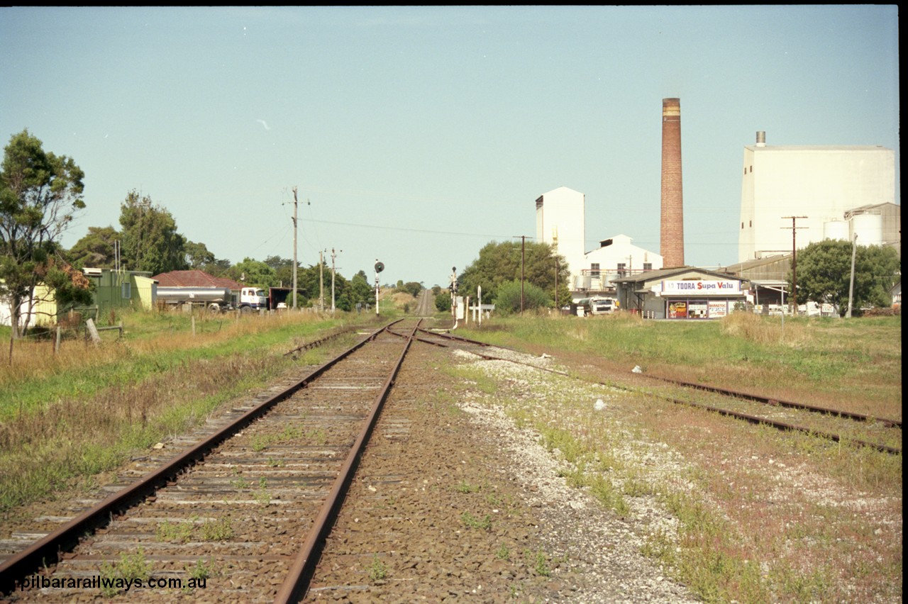 129-3-07
Toora track view, looking towards Yarram.
