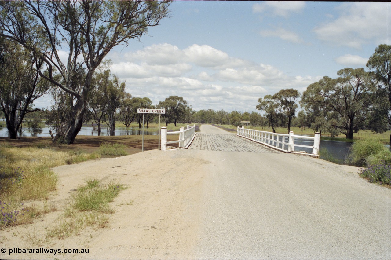 131-1-15
Shaws Creek bridge, high water.
