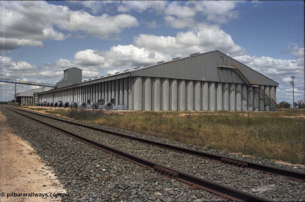 131-2-01
Burraboi rice storage complex, looking south from north end.
