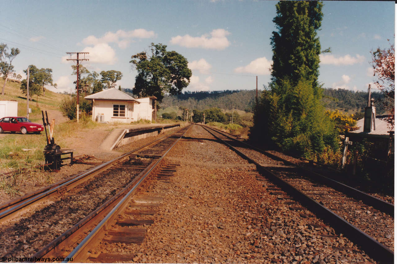 134-14
The Risk, station overview, ground frame, platform, signal box, waiting room, 853 km post, signal man's house.
