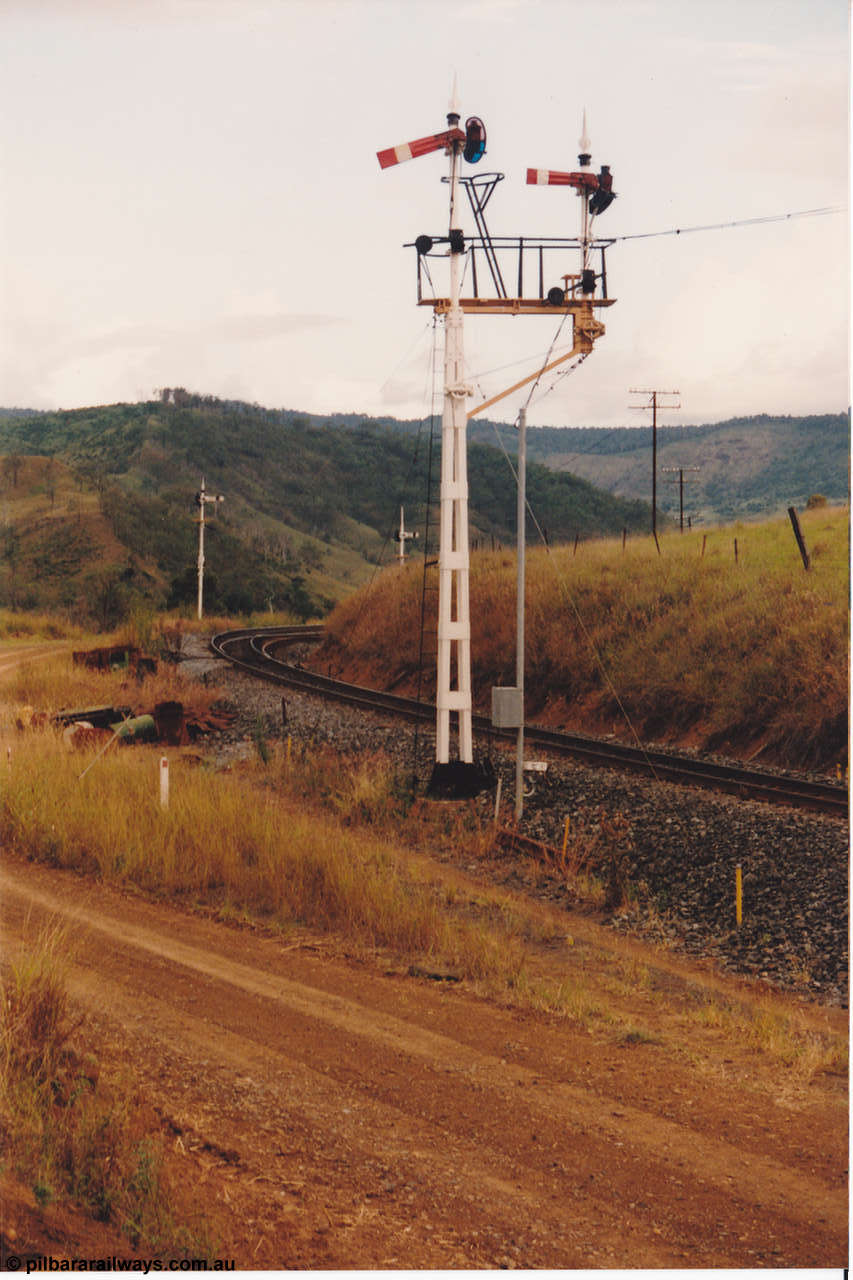 134-24
Glenapp, looking south from north end, up home signal, loop around curve.
