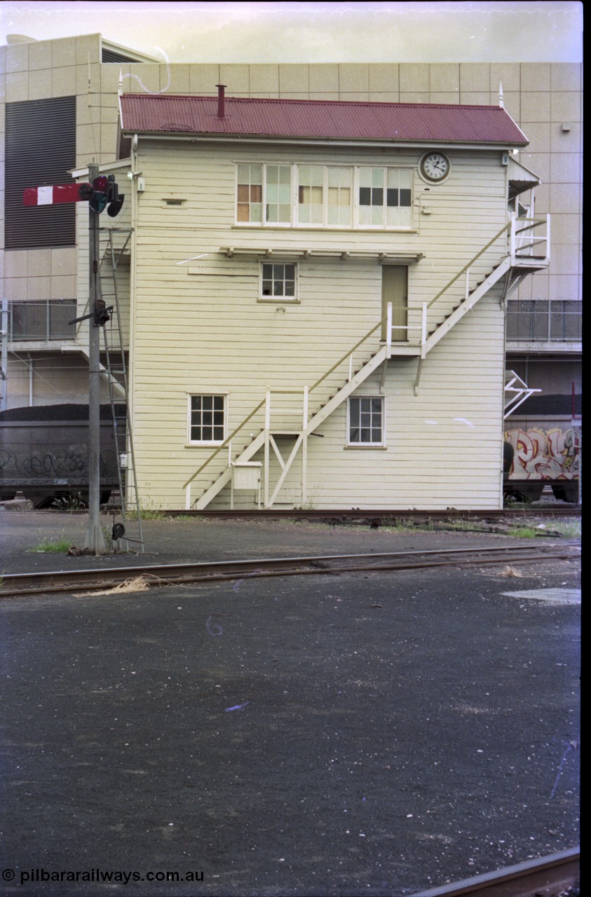 135-10
Ipswich signal box, rear, semaphore signal.
