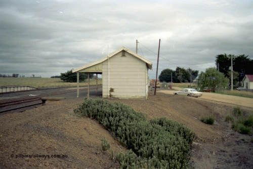 153-3-16
Derrinallum, station building, ganger depot, looking towards Geelong.
