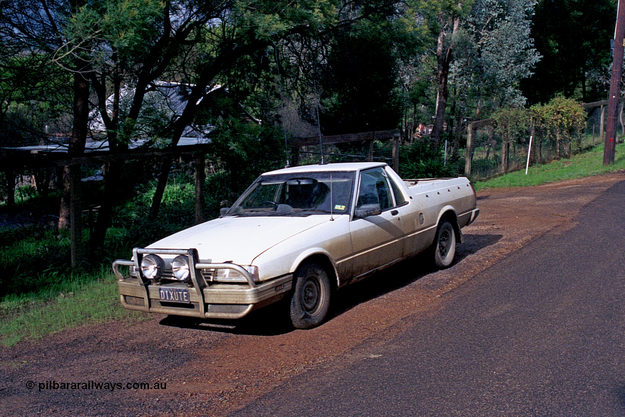 169-30
Hurstbridge, 1988 Ford Falcon XF ute, DIXUTE.
Keywords: Ford;Falcon;XF;DIXUTE;