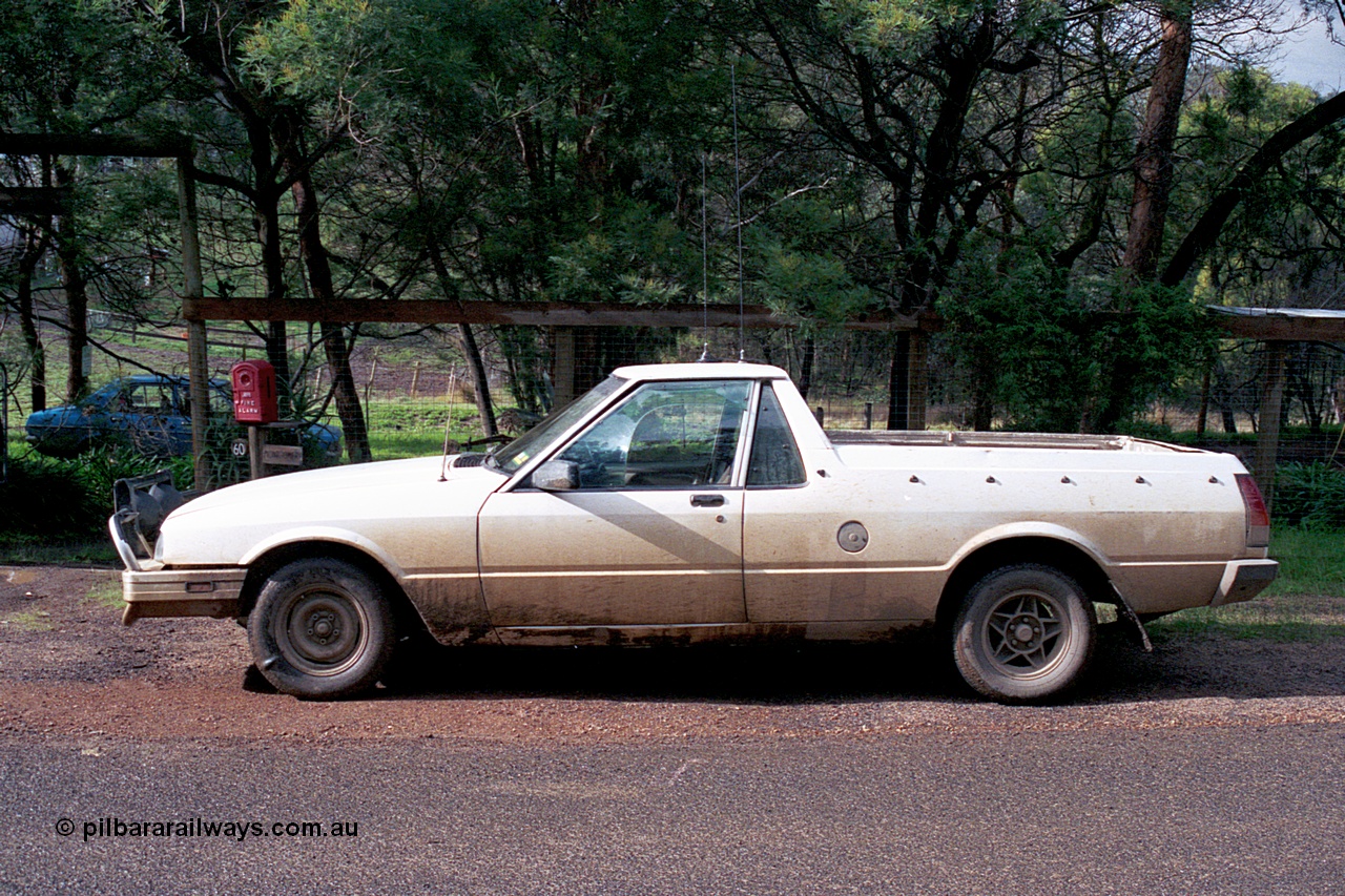 169-32
Hurstbridge, 1988 Ford Falcon XF ute, DIXUTE.
Keywords: Ford;Falcon;XF;DIXUTE;