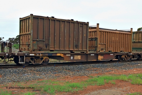 240401 4995
Kalgoorlie, Aurizon's 1029 Malcolm Freighter, waggon AQNY 32172, one of sixty two waggons built by Goninan WA in 1998 as the WQN type for Murrin Murrin container traffic loaded with two 20' sulphur containers, a 25U0 type hard top BISU 100018[9] and Bis Industries 55UA type roll top SBIU 200624[6]. April 1, 2024.
Keywords: AQNY-type;AQNY32172;Goninan-WA;WQN-type;