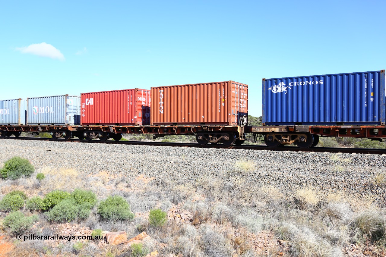 161111 2496
Binduli, Kalgoorlie Freighter train 5025, waggon AQRY 1001
Keywords: AQRY-type;AQRY1001;AFRF-type;