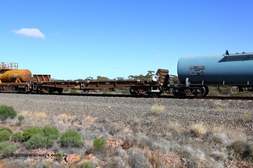 161111 2516
Binduli, Kalgoorlie Freighter train 5025, waggon AZDY 30728, one of about fourteen WBAX vans converted to AZDY type sodium cyanide container waggon, originally built by WAGR Midland Workshops as one of seventy five WV/X type covered vans in 1967-68, converted late 1988/9 to WQDF.
Keywords: AZDY-type;AZDY30728;WAGR-Midland-WS;WVX-type;WBAX-type;WQDF-type;WQDY-type;