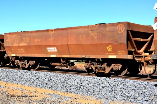 240328 2835
WOE type iron ore waggon WOE 33263 is one of a batch of thirty five built by Goninan WA between January and April 2005 with serial number 950104-003 and fleet number 762, in Mineral Resources traffic 5040 empty Mount Walton iron ore train. March 28, 2024.
Keywords: WOE-type;WOE33263;Goninan-WA;950104-003;
