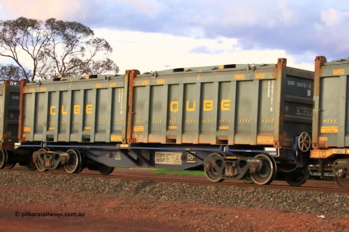 240328 3225
Lamington, on the outskirts of Kalgoorlie, 5472 nickel train from Leonora with Watco leased CQPY type container waggon CQPY 1892, the CQPY waggons were built new by Rail First for lease in a batch of two hundred at Islington Workshops in 2021 with fifty being leased to Watco, carrying position 1 QUBU 300701[4] 20' Qube half height rotatable container, position 2 QUBU 300728[8] 20' Qube half height rotatable container. March 28, 2024.
Keywords: CQPY-type;CQPY1892;Rail-First-Islington-WS-SA;