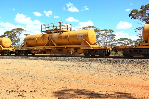240328 3113
Hampton Ballast Siding, Watco's 5WS4 loaded acid transfer train with 57' DQHY type flat waggon built by CRRC, China in 2022 as a batch of sixty for Watco to carry the CSA acid tanks, DQHY 13027 with CSA-0125 acid tank. March 28, 2024.
Keywords: DQHY-type;DQHY13027;CRRC-China;