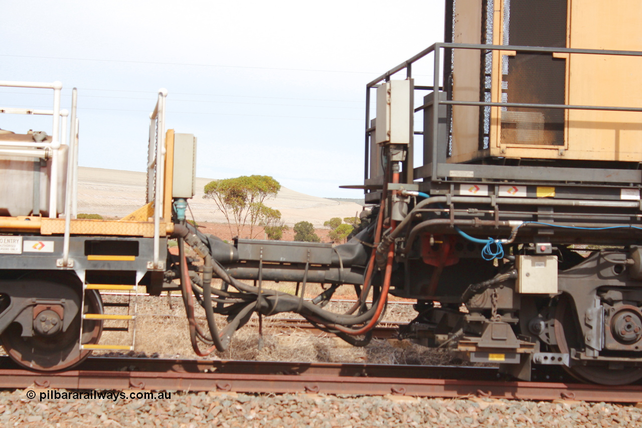 160409 IMG 7017
Parkeston, Aurizon rail grinder MMY type MMY 034, built in the USA by Loram as RG331 ~2004, imported into Australia by Queensland Rail, now Aurizon, in April 2009, detail picture. Peter Donaghy image.
Keywords: Peter-D-Image;MMY-type;MMY034;Loram-USA;RG331;rail-grinder;detail-image;